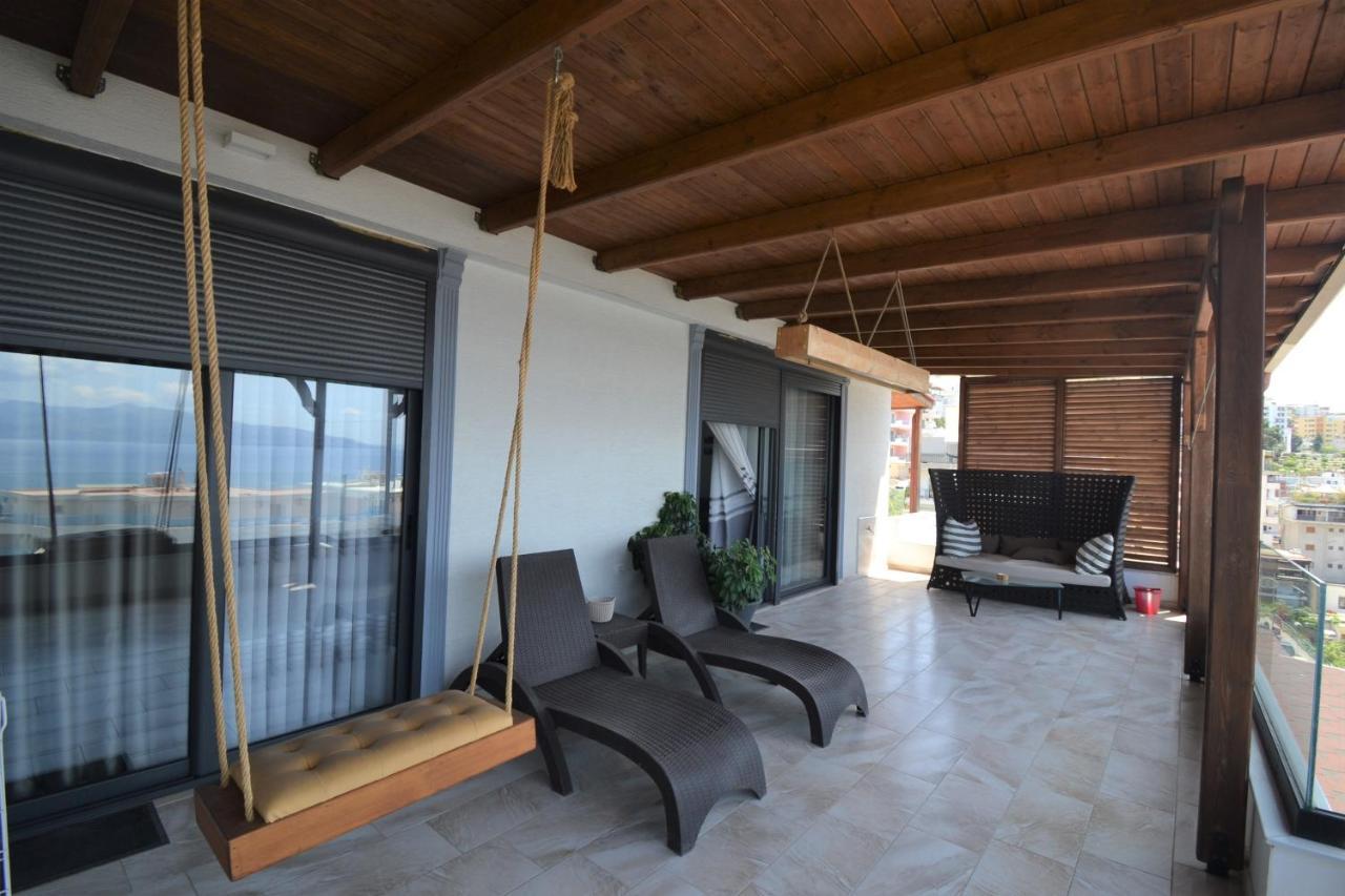 Luxury Penthouse B&E Apartment Sarandë Exterior foto